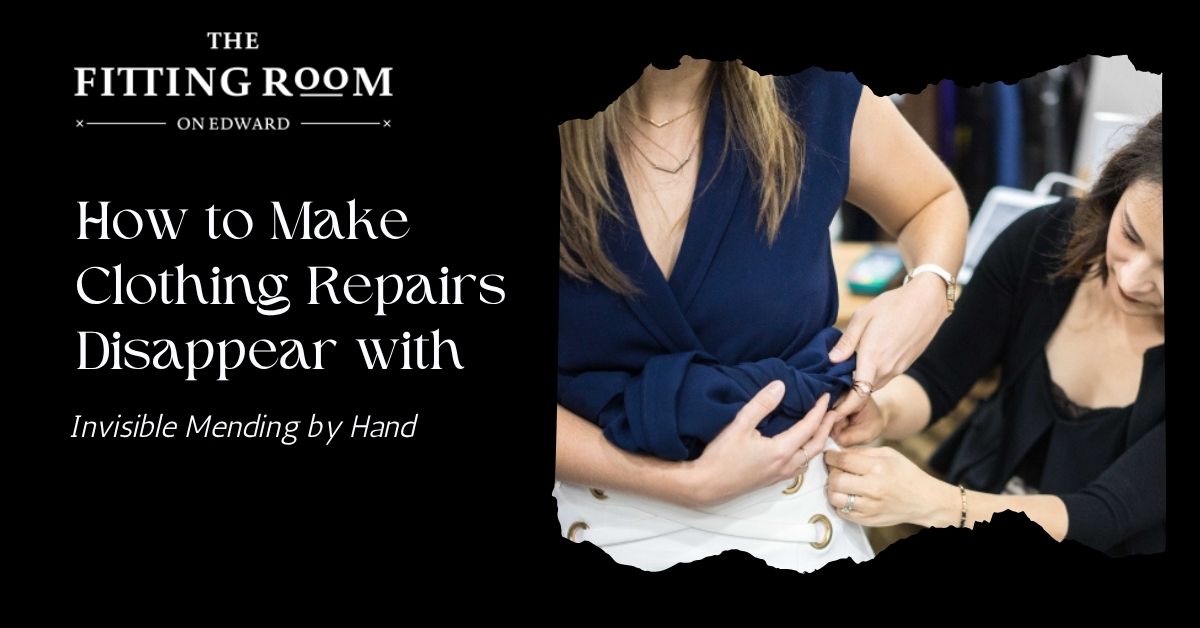 how to do invisible mending by hand