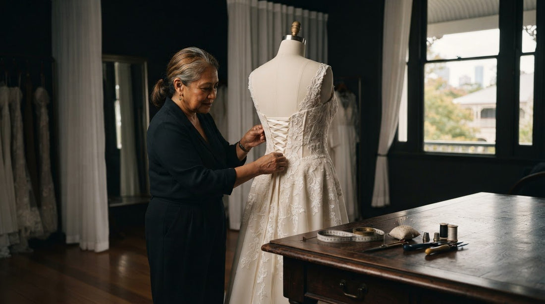 Can You Add a Hidden Corset Back to a Zip Bridal Gown in Queensland?