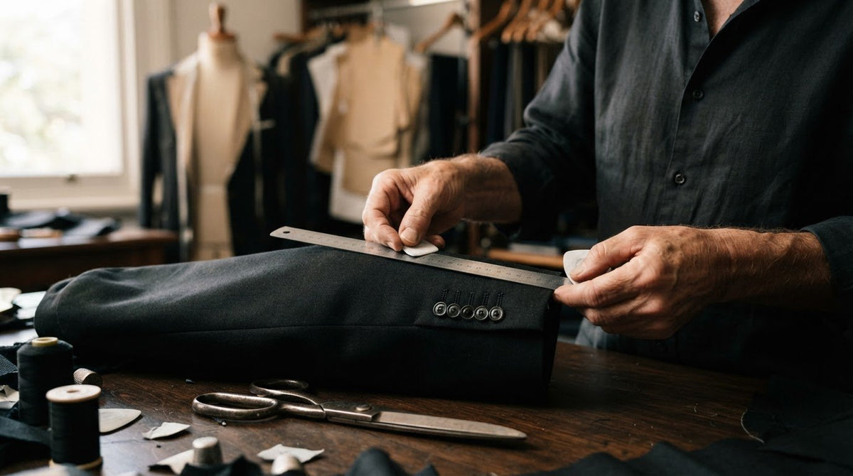 Shorten Suit Sleeves with Working Buttonholes in Brisbane CBD