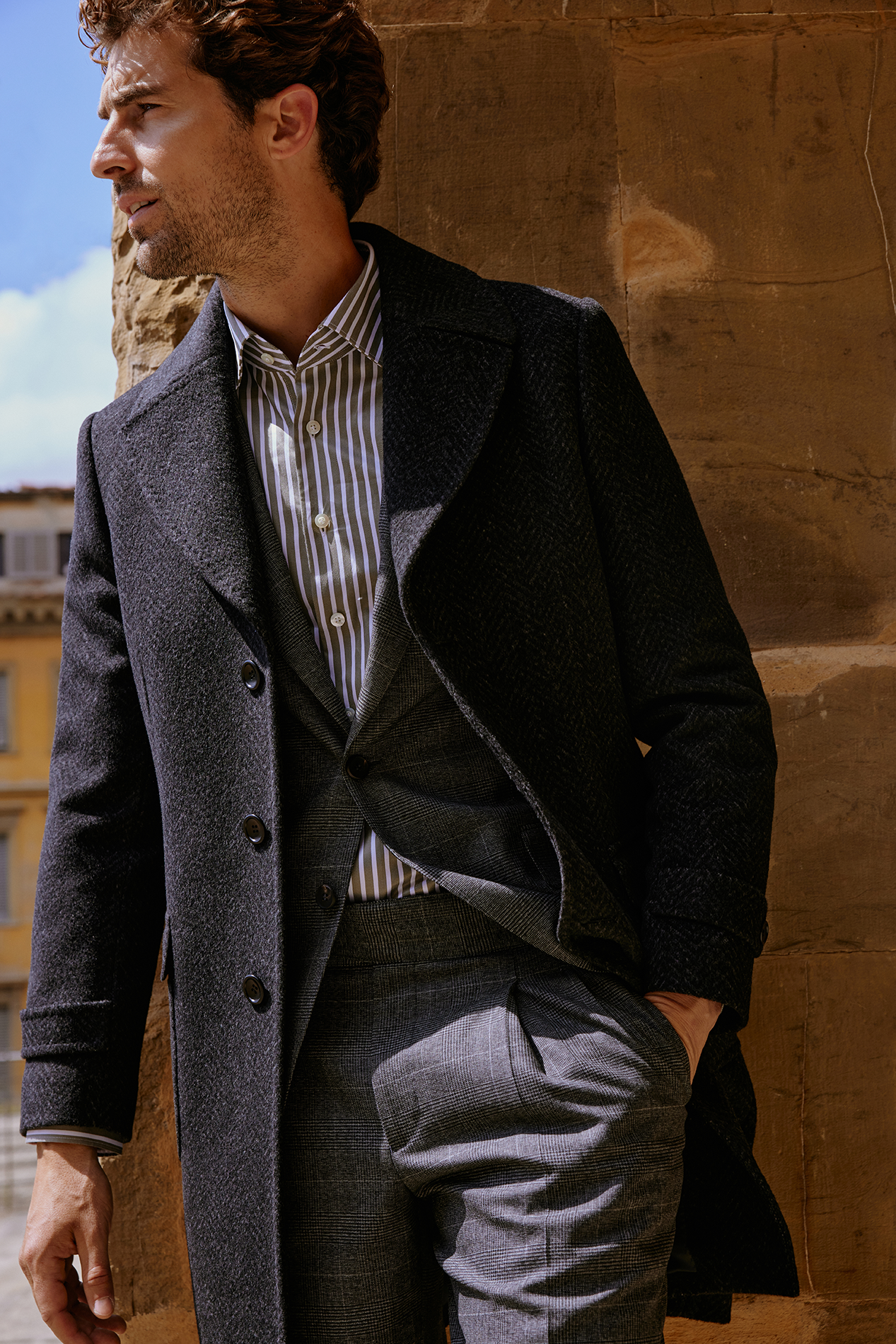 Suiting fabric detail
