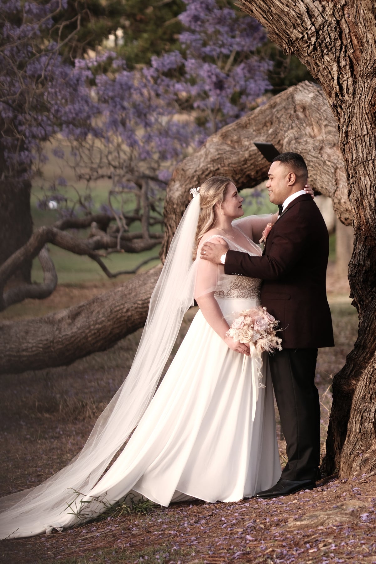 Bridal gown detail