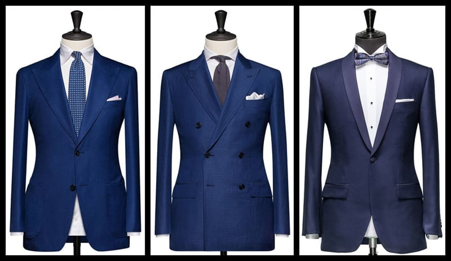 The five styles of suit jackets